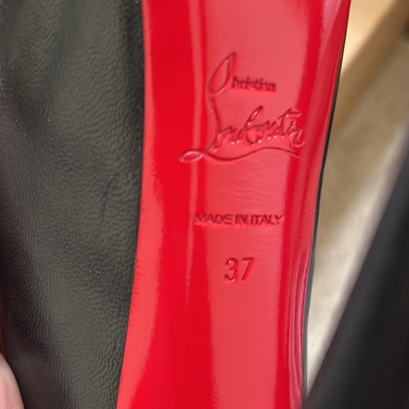 Christian Louboutin Black Daffodile 160mm Kid size 37 - Picture 10 of 16